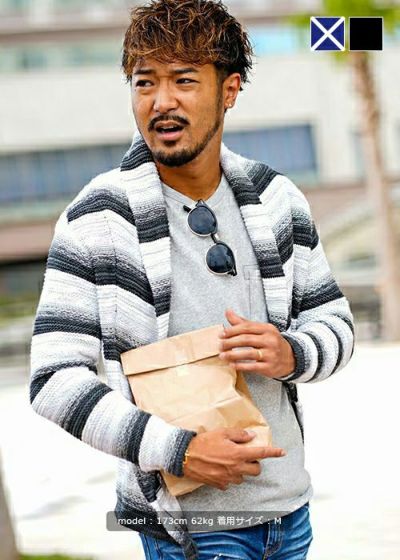 【SALE】オーシャンフィールボーダーカーディガン