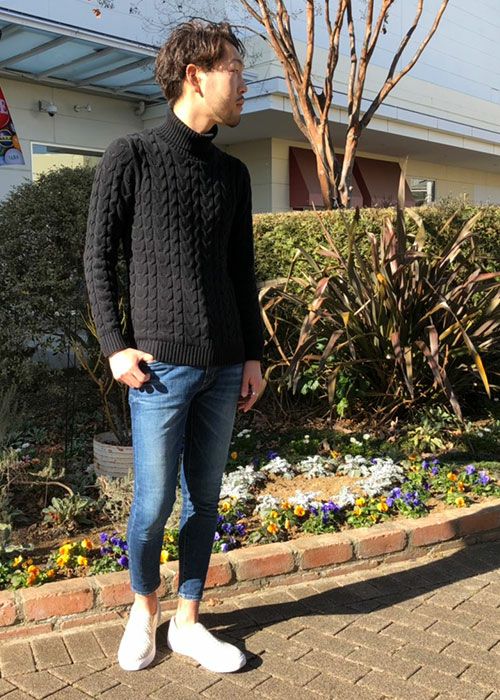 M&#39;S GRACY - ケーブルタートルニット ケーブル編みポリニット｜メンズファッション通販 MEN'S BIGI