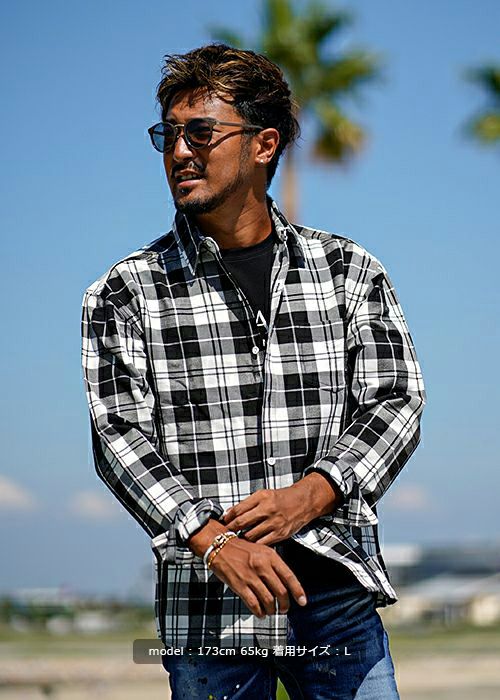 ルーズチェックロングシャツ | adamsJUGGLER(アダムス ルーズチェックロングシャツ | adamsJUGGLER(アダムス