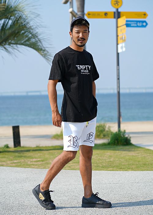 ☆美品☆RTEG サイドロゴ ショートパンツ Sサイズ 立体感 刺繍 質感良品 RTEG R/シックショートパンツ（その他パンツ）｜adamsJUGGLER