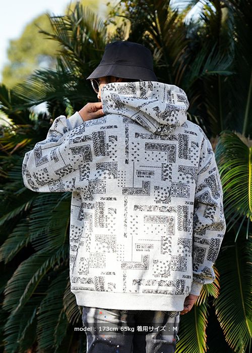 davryu leopard Pile HOODIE [ブラック] | adamth