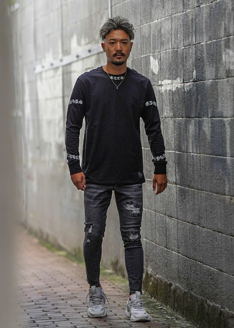SALE】ケミカルブラックデニムロングパンツ | adamsJUGGLER SALE】ケミカルブラックデニムロングパンツ | adamsJUGGLER