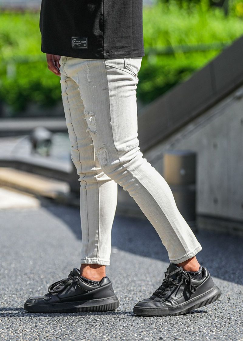 GRANCY グレーデニム　XL GRANCY ジーンズ 「GRANCY」FurPocket Design Half Denim Cargo