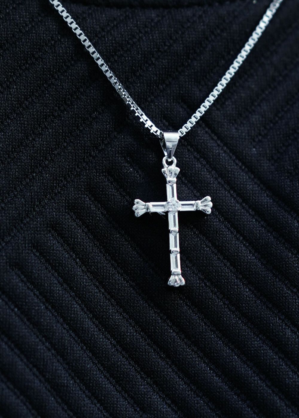 B.C.S925ネックレス スモールクロスネックレス／クロスネックレス 