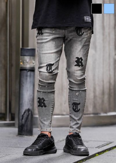 O.Eパッチデニムロングパンツ
