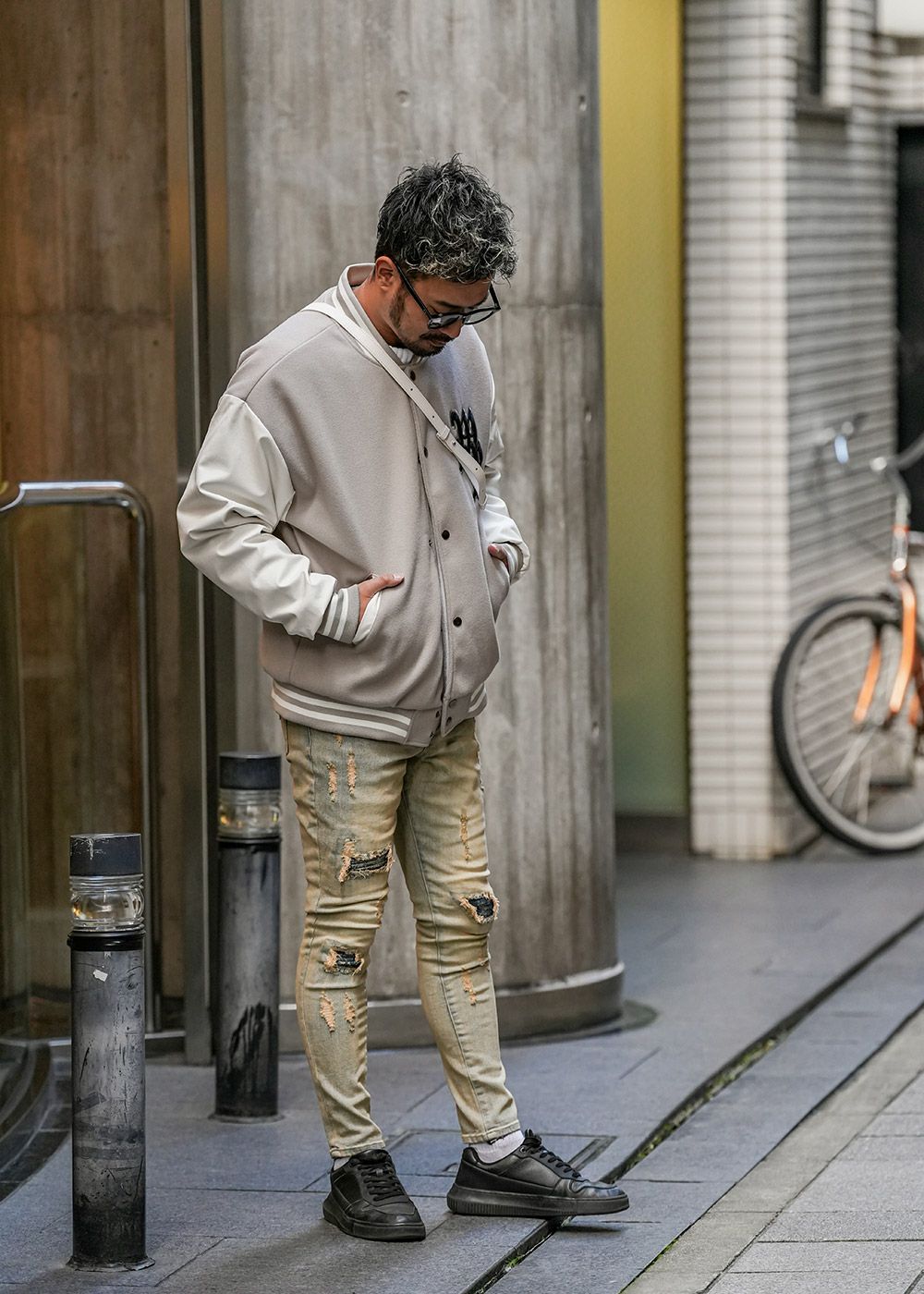 オーバーダイダメージデニムパンツ | adamsJUGGLER（アダムス