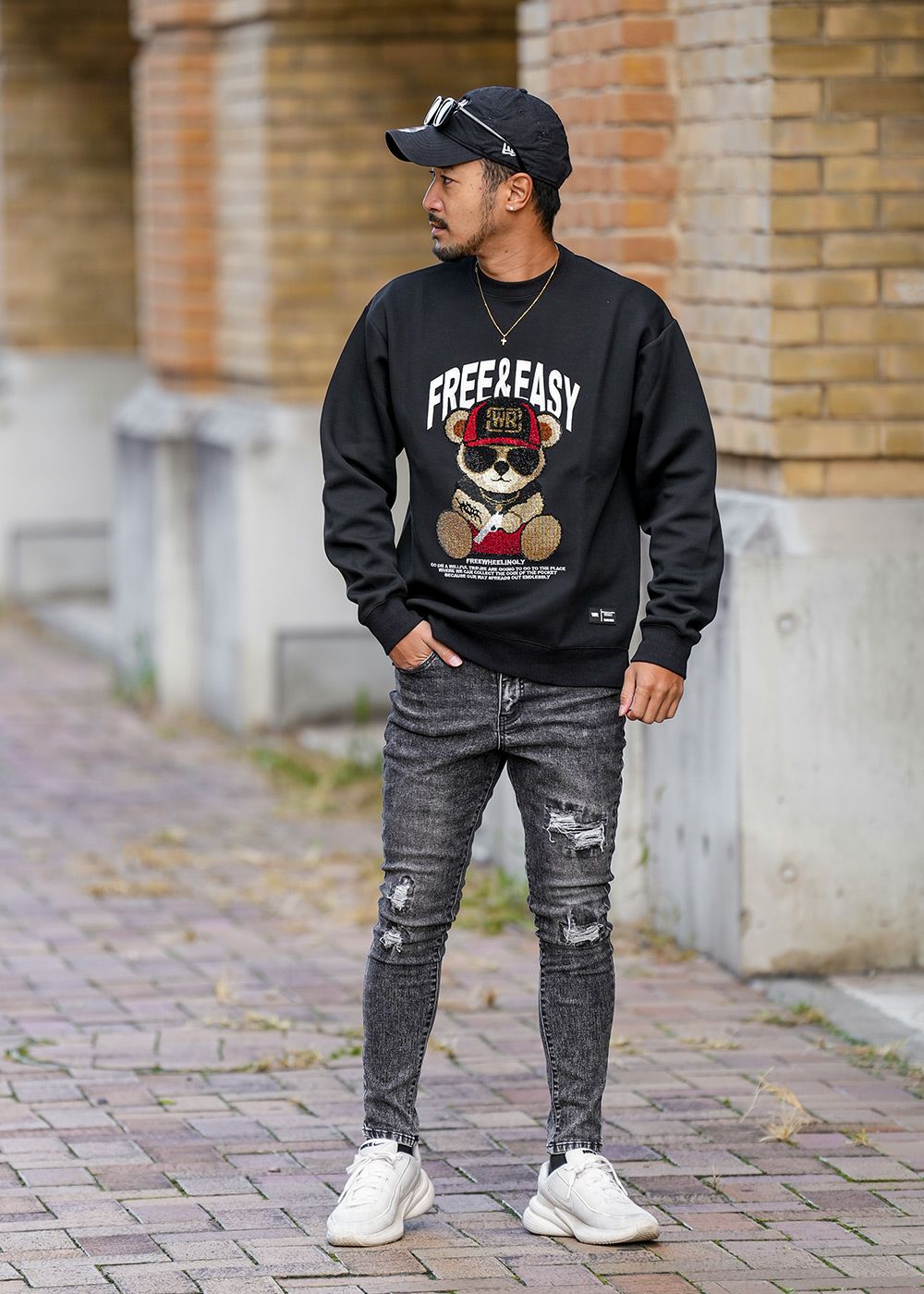 アダムスジャグラー adamsJUGGLERーベアースウェットプル ブラック W/R R.S ベアースウェットプル | adamsJUGGLER（アダムスジャグラー